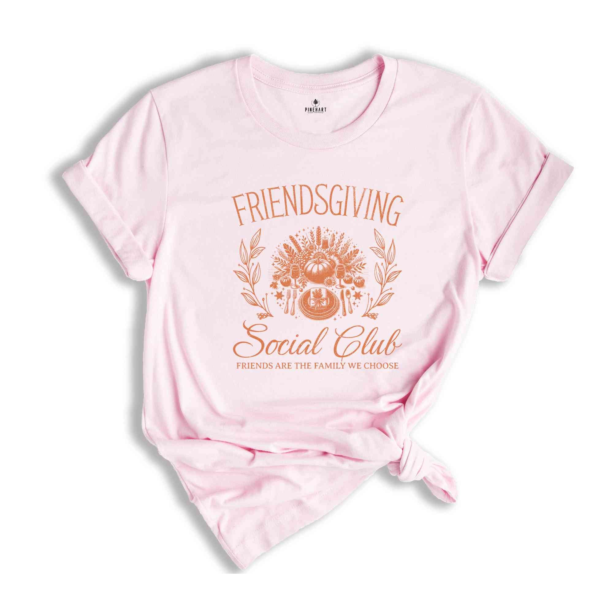 Friendsgiving Social Club Shirt, Happy Friendsgiving Shirt, Thanksgiving Shirt, Bestie Shirt, Friend Thanksgiving Shirt, Fall Shirt