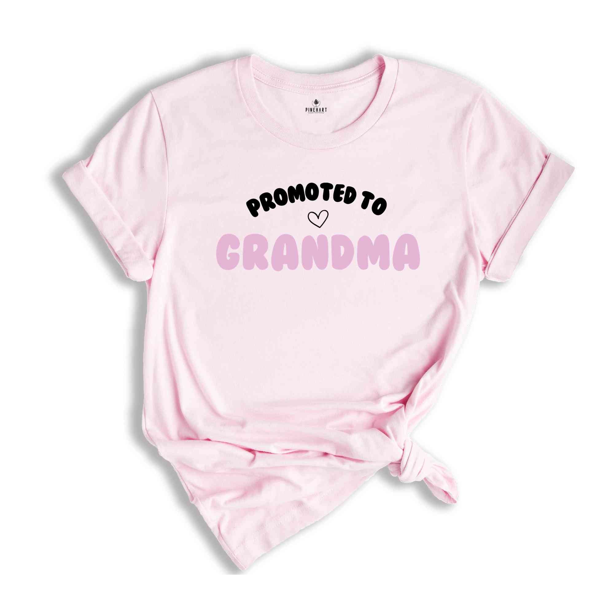 Promoted to Grandma TShirt, First Time Grandma Gift, Grandma To Be Shirt, Baby Announcement Tee, Cute Grandma Shirt, Gift For New Grandma