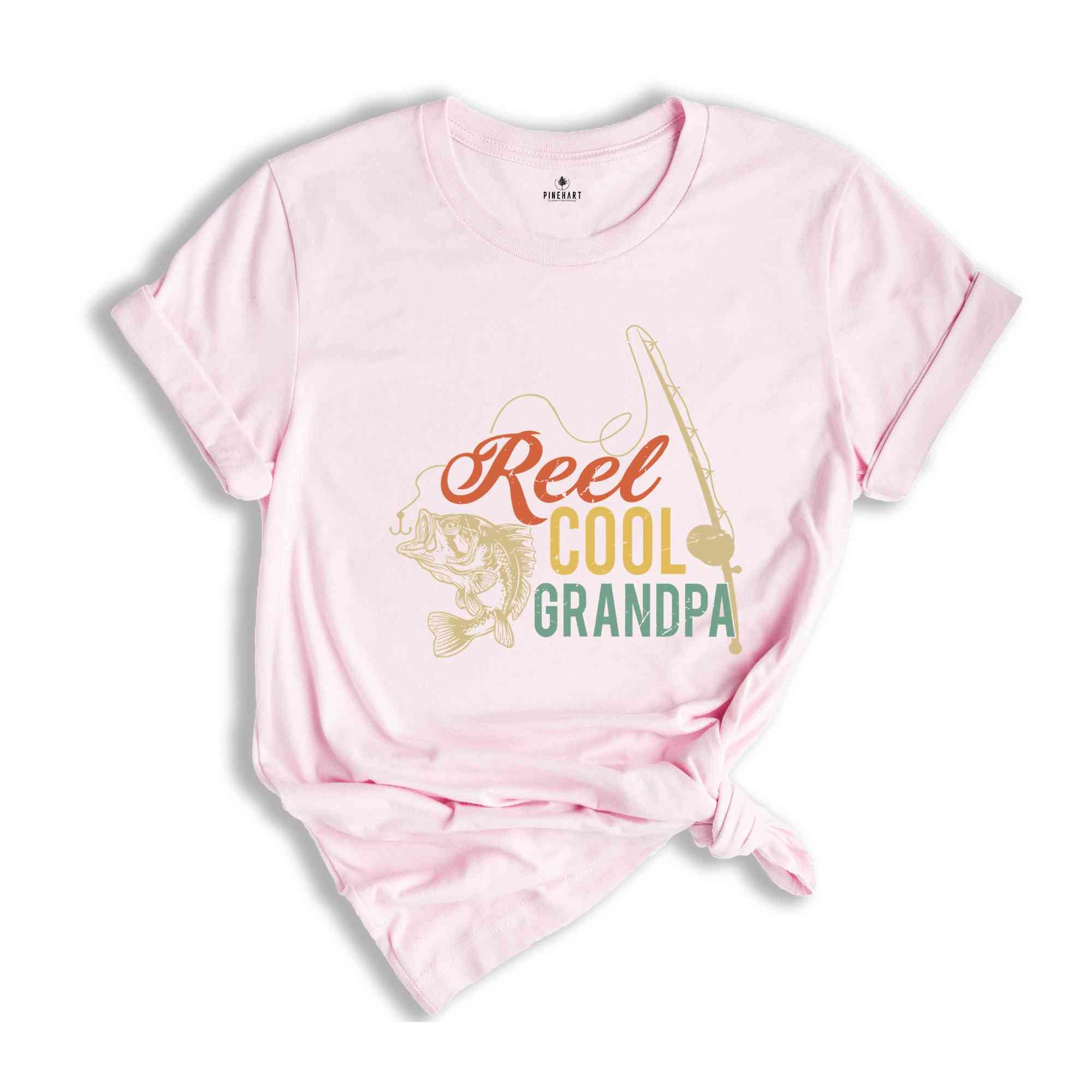 Reel Cool Grandpa Shirt, Grandpa Fishing T-Shirt, Grandpa Gifts, Fisherman Shirt, Grandpa Fishing Gift, Father's Day Shirts