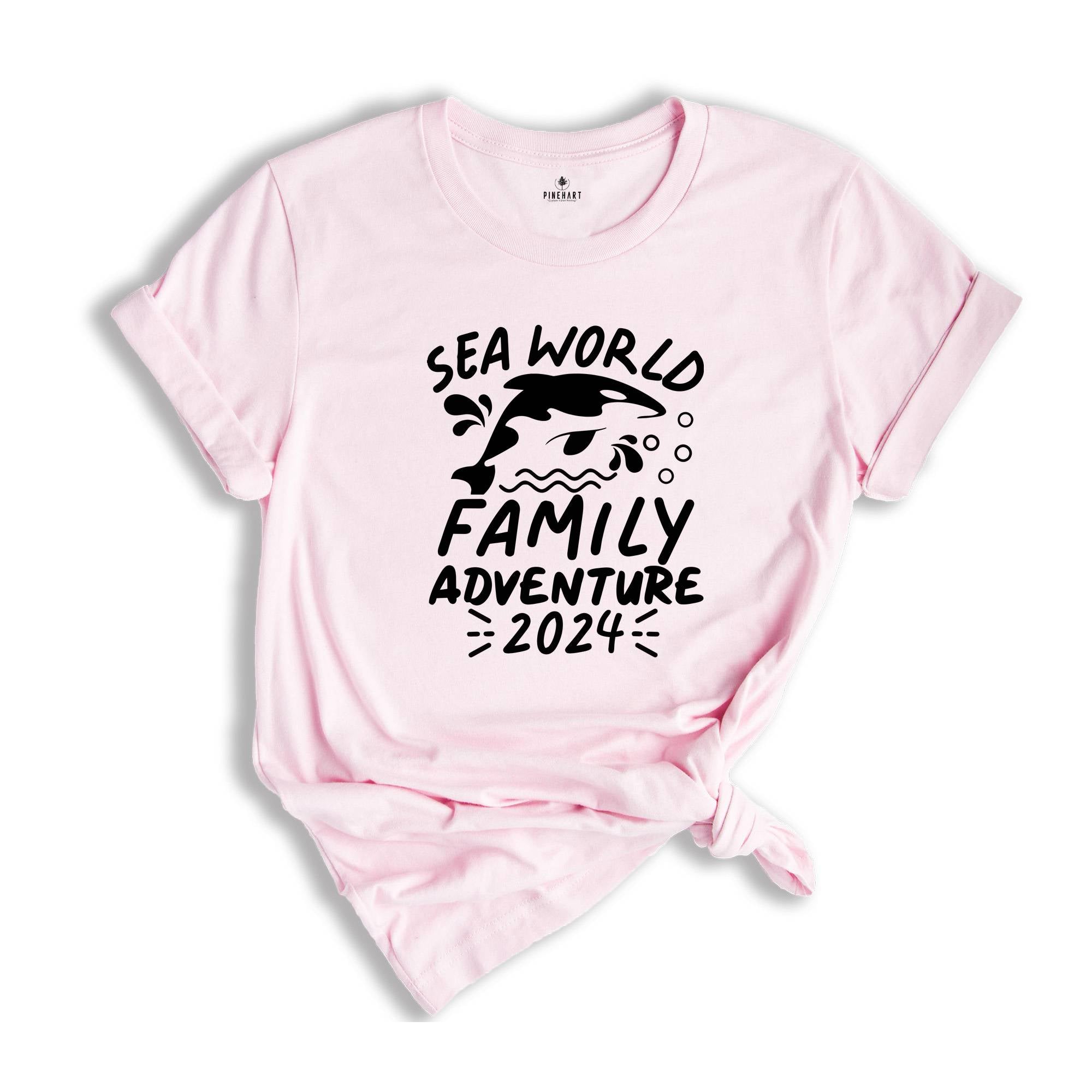 Sea World Family Adventure Tee, Sea World Matching Shirts, Sea World Trip 2024, Family Sea World Trip, Family 2024 Trip Tee, Vacation Shirt