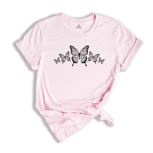 Butterfly Tshirt, Minimalist Shirts, Animal Graphic Tees, Cute Butterflies Shirt, Mom Plants Tee, Vintage Butterflies Shirt