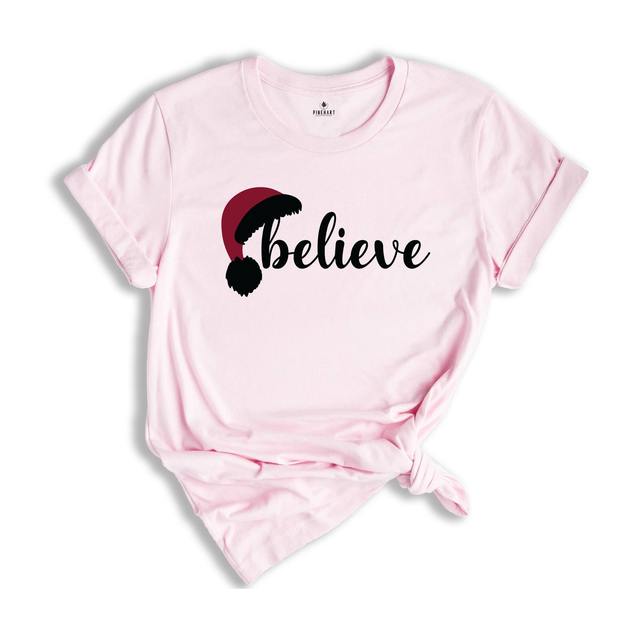 Believe Christmas T-Shirt, Christmas Believe Shirt, Christmas Party Gifts, Christmas T-Shirt, Christmas Family Matching Shirts