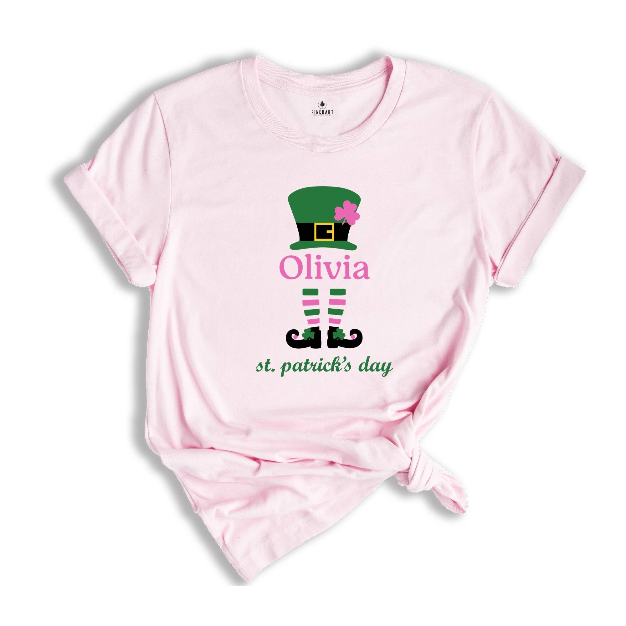 Personalized St. Patrick's Day Shirt, Cute Mom Shirt, Funny Patrick Day Party Tee, Custom Drinking Shirt, Mom Shirt, Custom Name Shirt