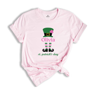 Personalized St. Patrick's Day Shirt, Cute Mom Shirt, Funny Patrick Day Party Tee, Custom Drinking Shirt, Mom Shirt, Custom Name Shirt