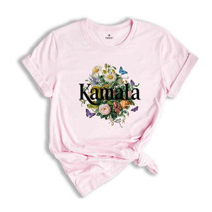 Botanical Kamala Shirt, Kamala Harris Voting 2024 Presidential Election Tee, Artsy Floral Politics Tee, Vote for Kamala, Madam President