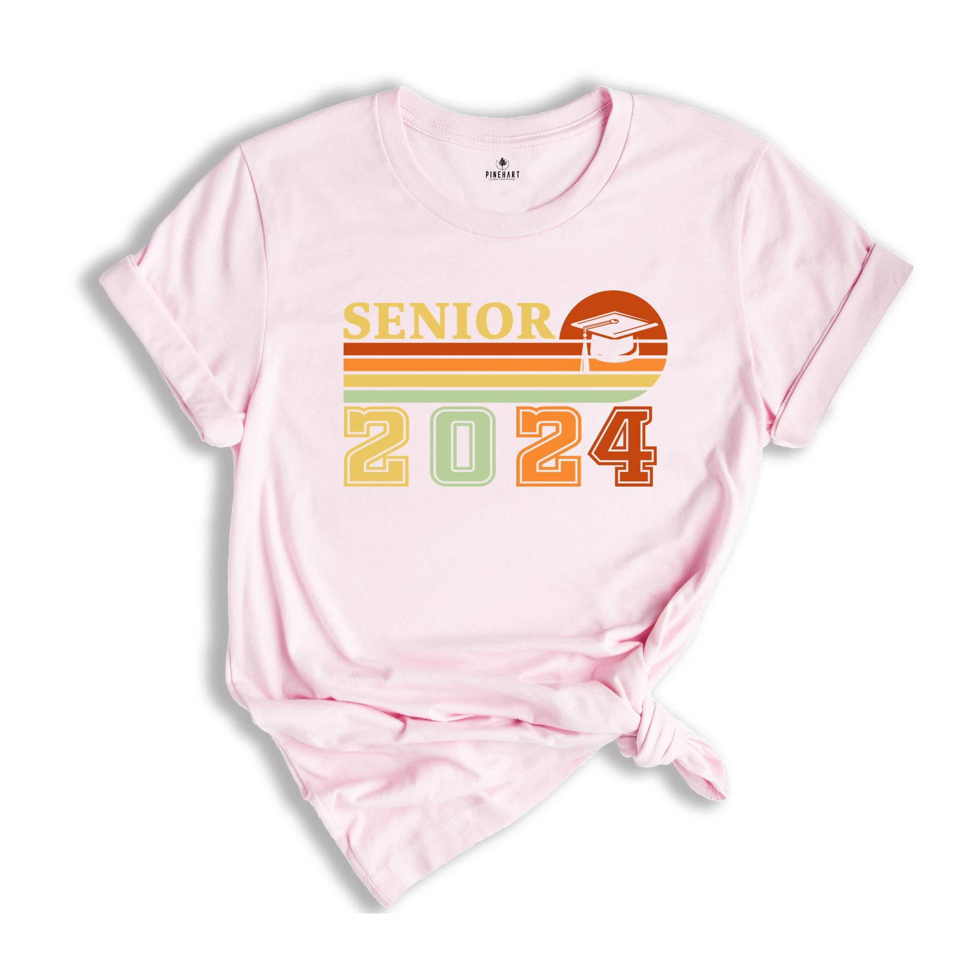 Retro Senior 2024 Shirt, Class of 2024 Shirt, Graduate Shirt, Graduation Gift, Graduation of 2024 Shirt, Senior Class of 2024 Shirts