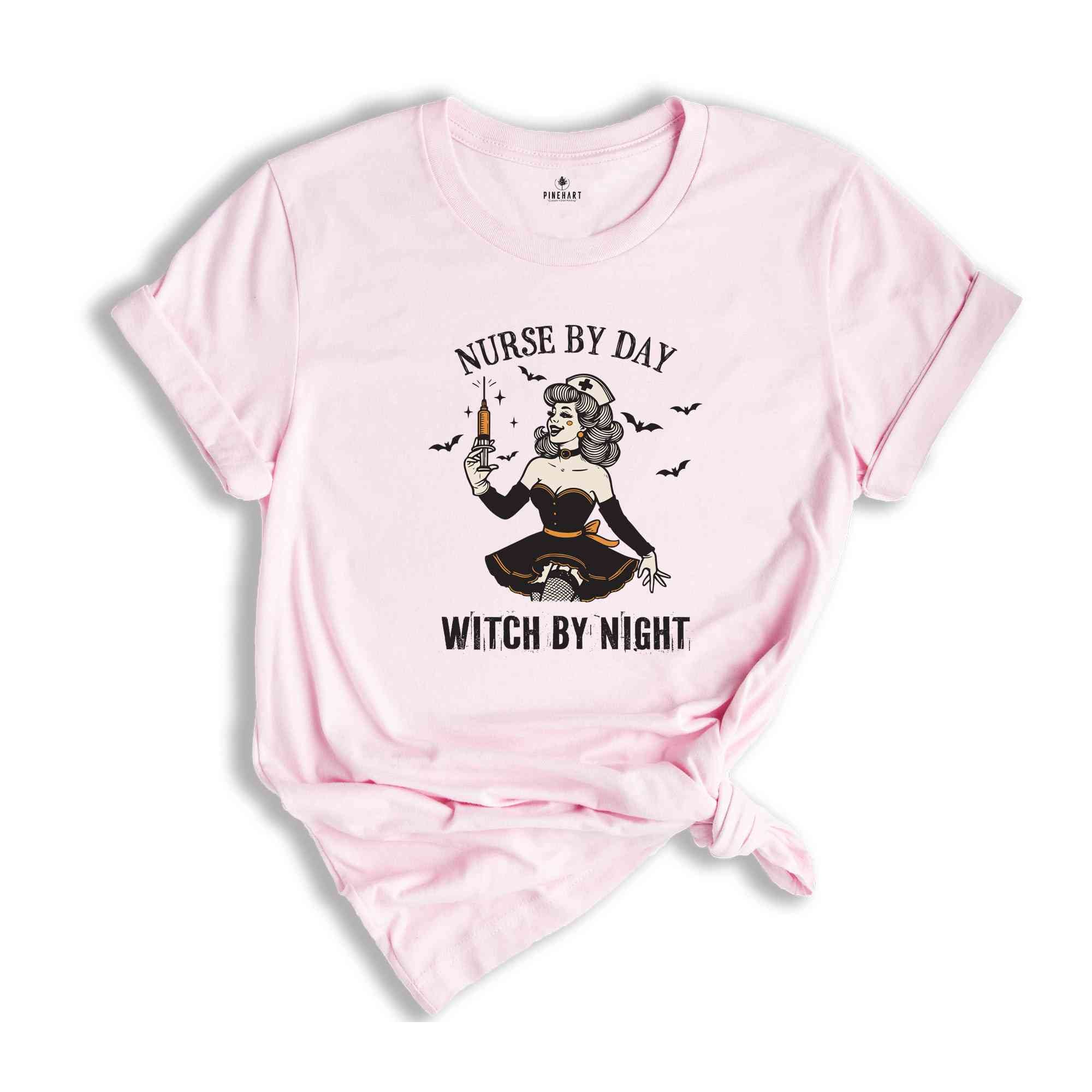 Nurse By Day Witch By Night Shirt, Retro Halloween Shirt, Halloween Shirts, Spooky Shirt, Spooky Season Shirt, Witch Shirt