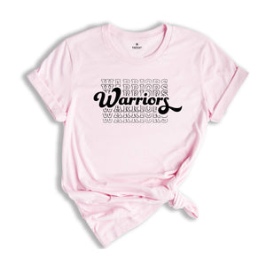 Team Mascot Shirt, Warriors Team Shirt, Warriors Football Shirt, Warriors Fan Shirt, Warriors School Shirt, Warriors School Spirit