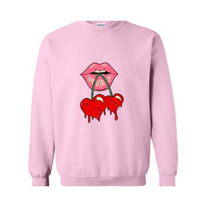 Valentine Sweatshirt, Romantic Love Sweater, Heart SweatShirt , Couples Gift, Cozy Valentines Day Pullover