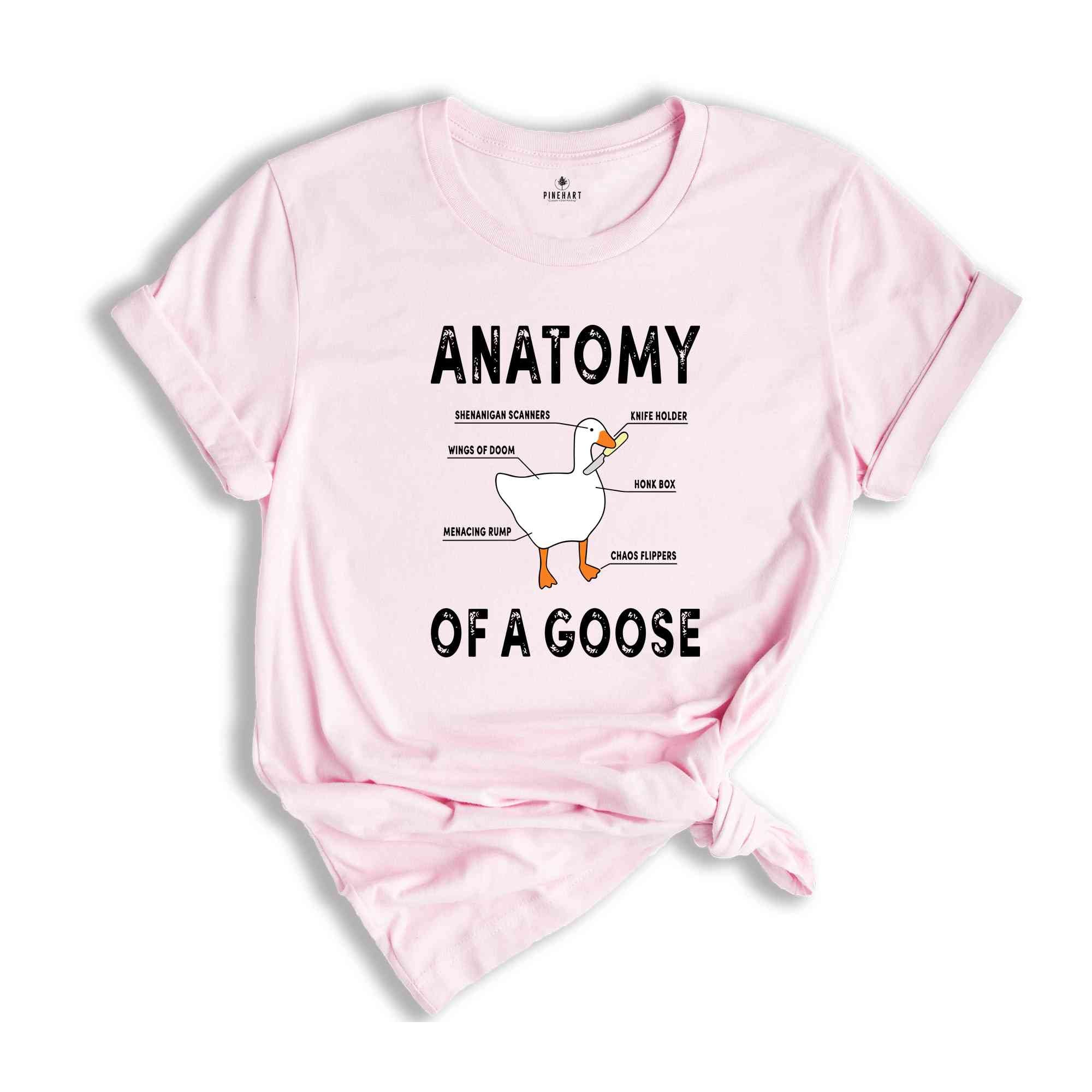 Anatomy of A Goose Funny Duck Shirt, Funny Goose Shirt, Goose Lover Shirt, Funny Bird Shirt, Bonk T-Shirt