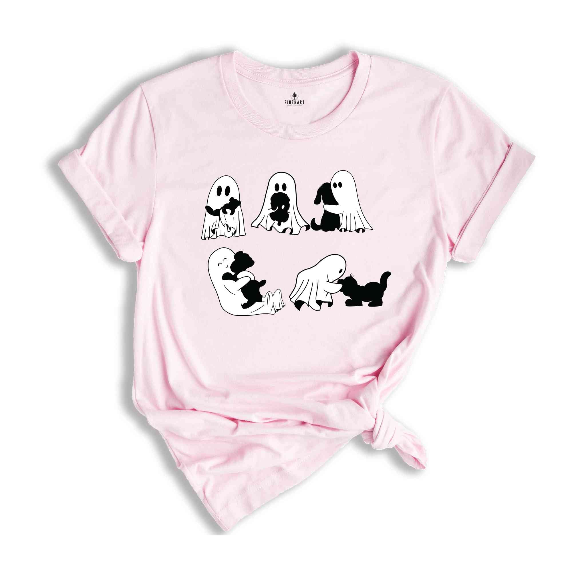 Ghost Dog Shirt, Dog Ghost Shirt, Cute Dog Lovers Shirt, Retro Ghost Halloween Shirt, Halloween Dog Shirt, Spooky Season Shirt, Ghost Shirt