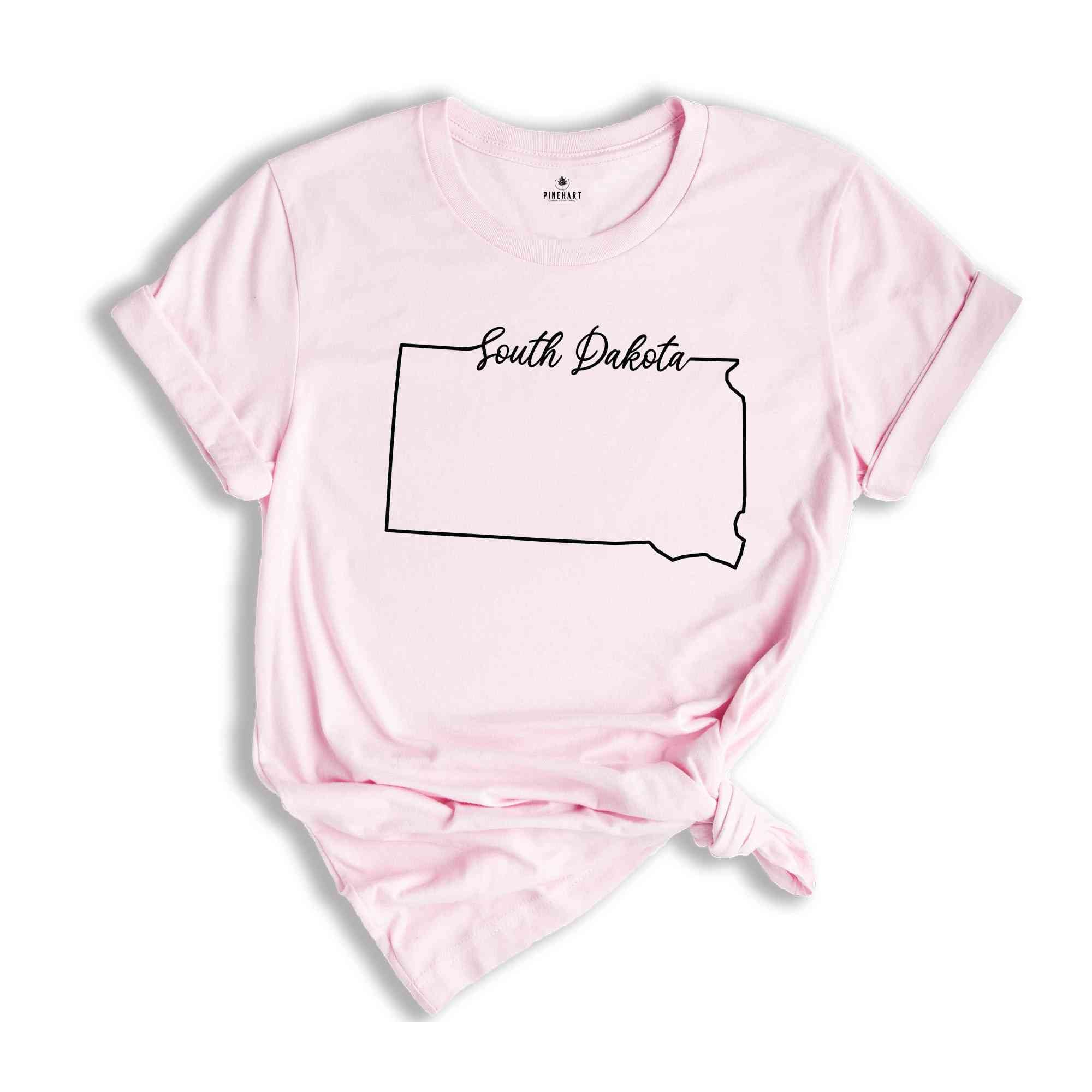 South Dakota State Shirt, The USA State Shirt, South Dakota USA Shirt, South Dakota Map Outline Shirt, US Outline Shirt, United States Shirt