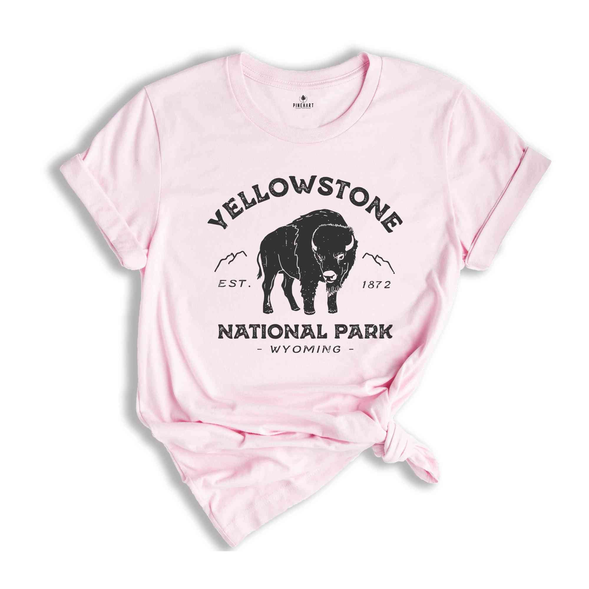 Yellowstone National Park Est.1872 T-Shirt, Yellowstone T-Shirt, Yellowstone National Park Shirt, Camping Shirt, Nature Lover Tee