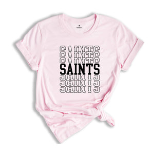 Team Mascot Shirt, Saints Team Shirt, Saints Football Shirt, Saints Fan Shirt, Saints School Shirt, Saints School Spirit