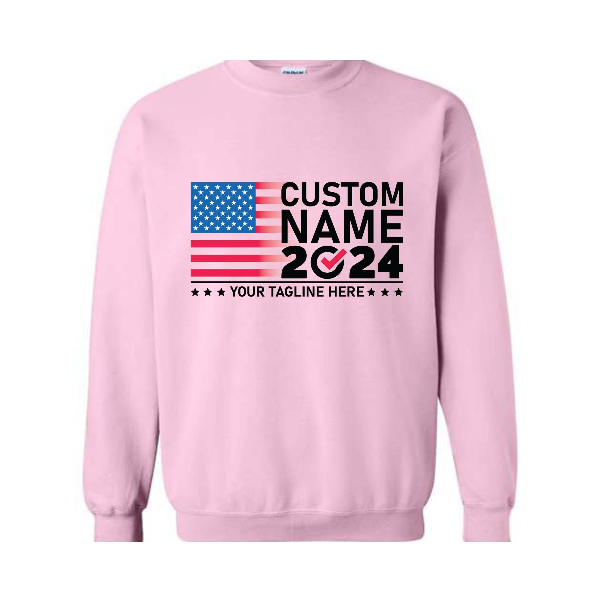 2024 Custom Election Sweatshirt, Election Sweatshirt Customized, Custom Name 2024 Election Sweatshirt, 2024 Election Gift