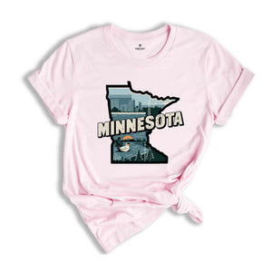 Retro State Of Minnesota Shirt, State Of Minnesota Shirt, State Shirt, Minnesota Shirt, Minnesota Lover Shirt, Family Trip Shirt, Travel Shi