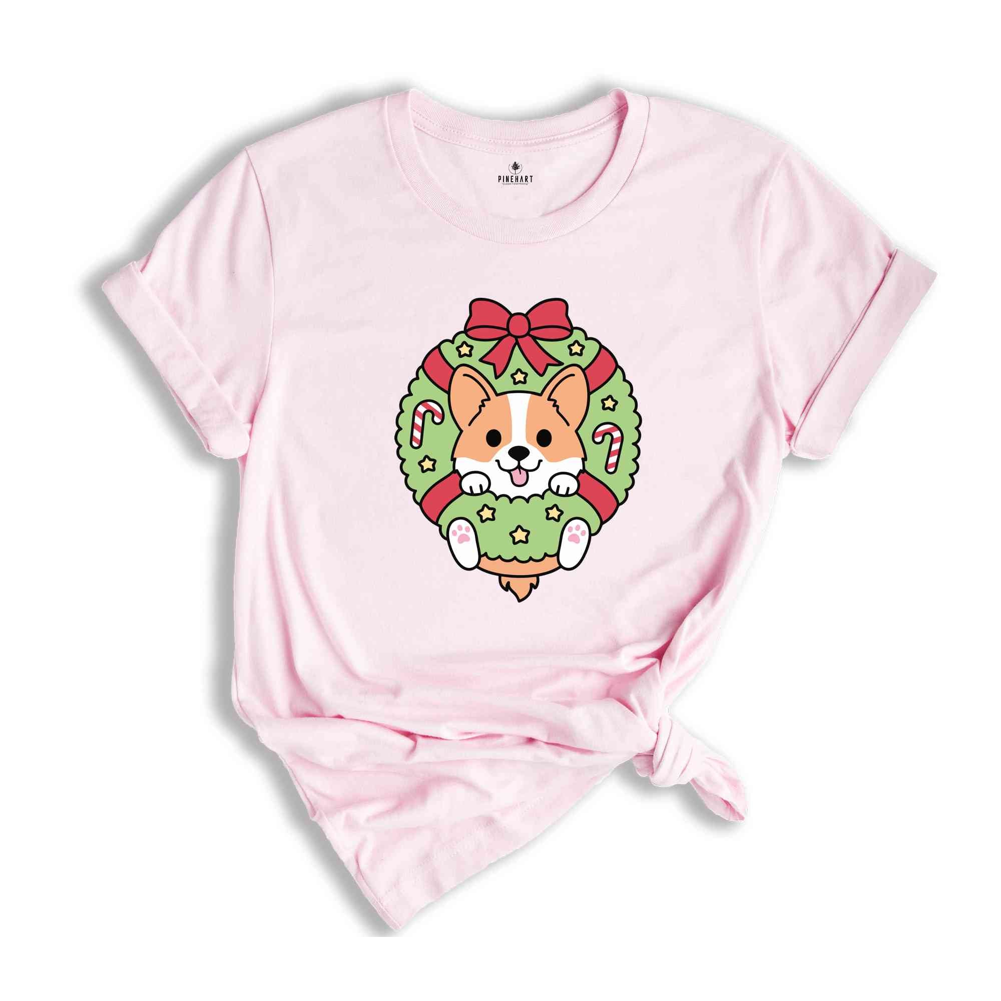 Christmas Corgi Shirt, Christmas Shirt, Christmas Corgi Gift, Christmas Puppy Tee, Santa Gift, Xmas Party Tee, Cute Corgi Shirt