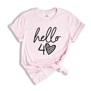 40th Birthday Shirt, Hello 40 T-Shirt, 1984 Birthday Tee, 40th Birthday Gift, Forty And Fabulous, 40 AF, 1984 Birthday Shirt