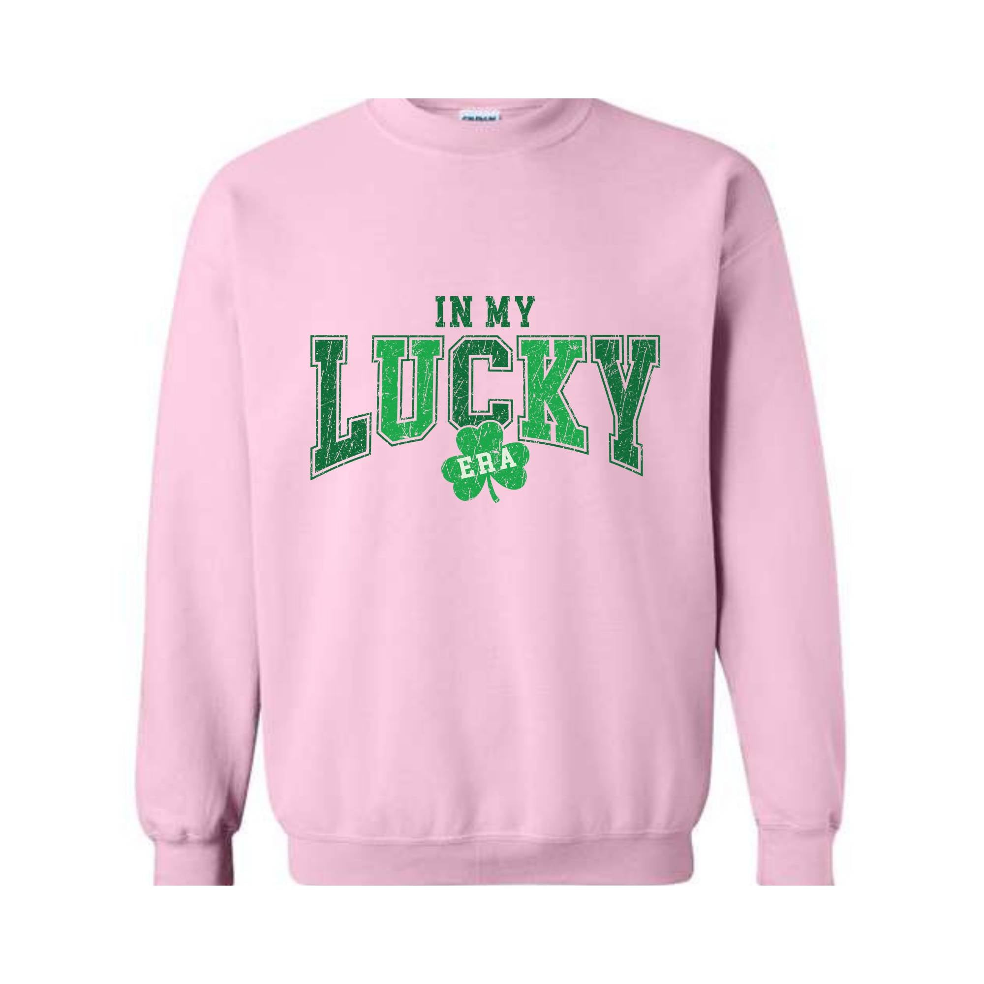 In My Lucky Era Sweatshirt, Saint Patrick Day Sweatshirt, Irish Sweatshirt, Shamrock Sweatshirt, Irish Day Gift, Lucky Sweatshirt,