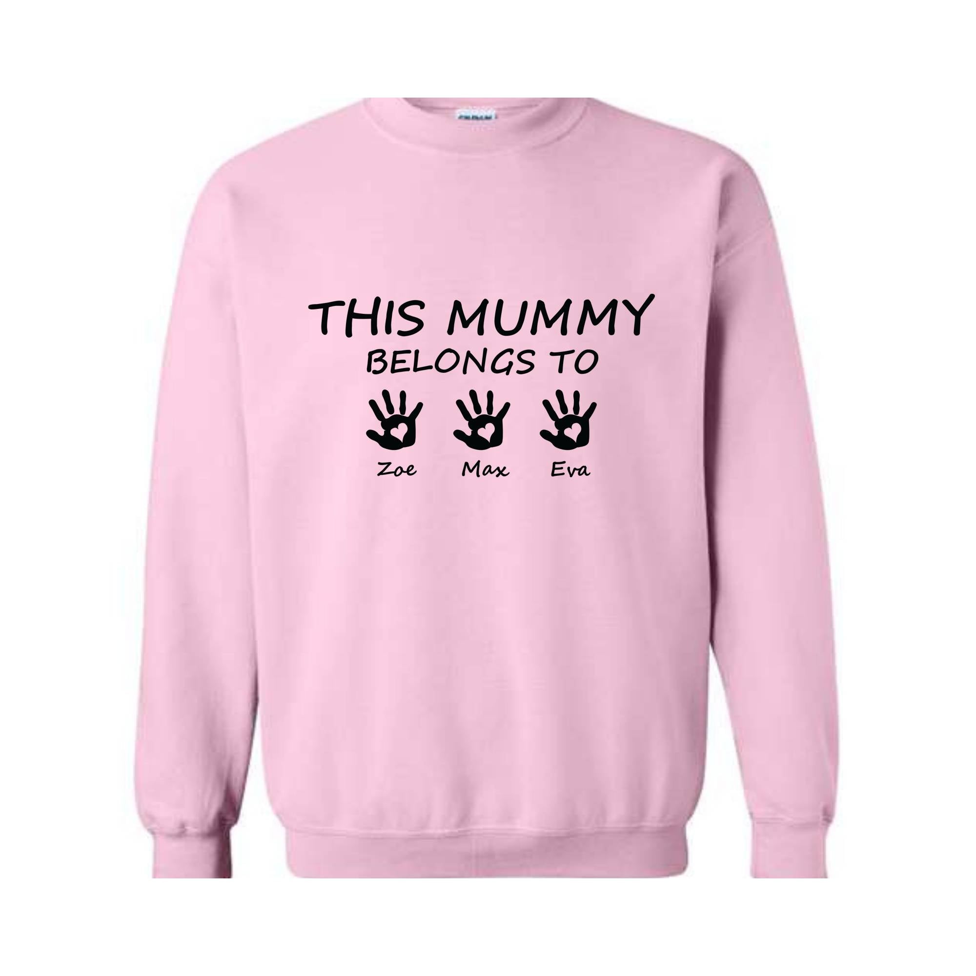 This Mummy Belongs To Sweatshirt, Custom Mama Hoodie, Personalized Mother's Day Gifts, Personalized Kids Names Sweatshirt, Mothers Day Gifts