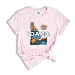 Retro State Of Idaho Shirt, State Of Idaho Shirt, State Shirt, Idaho Shirt, Idaho Lover Shirt, Family Trip Shirt, Travel Shirt