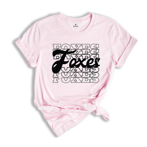 Team Mascot Foxes Mascot Shirt, Foxes Team Spirit Shirt, Foxes Fan Shirt, Foxes School Shirt, Foxes School Spirit