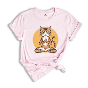 Cat Yoga Shirt, Cute Cat Yoga, Funny Meditation, Yoga Gifts, Cat Lovers Shirt, Cat Gift, Meditation Shirt, Namaste Shirt