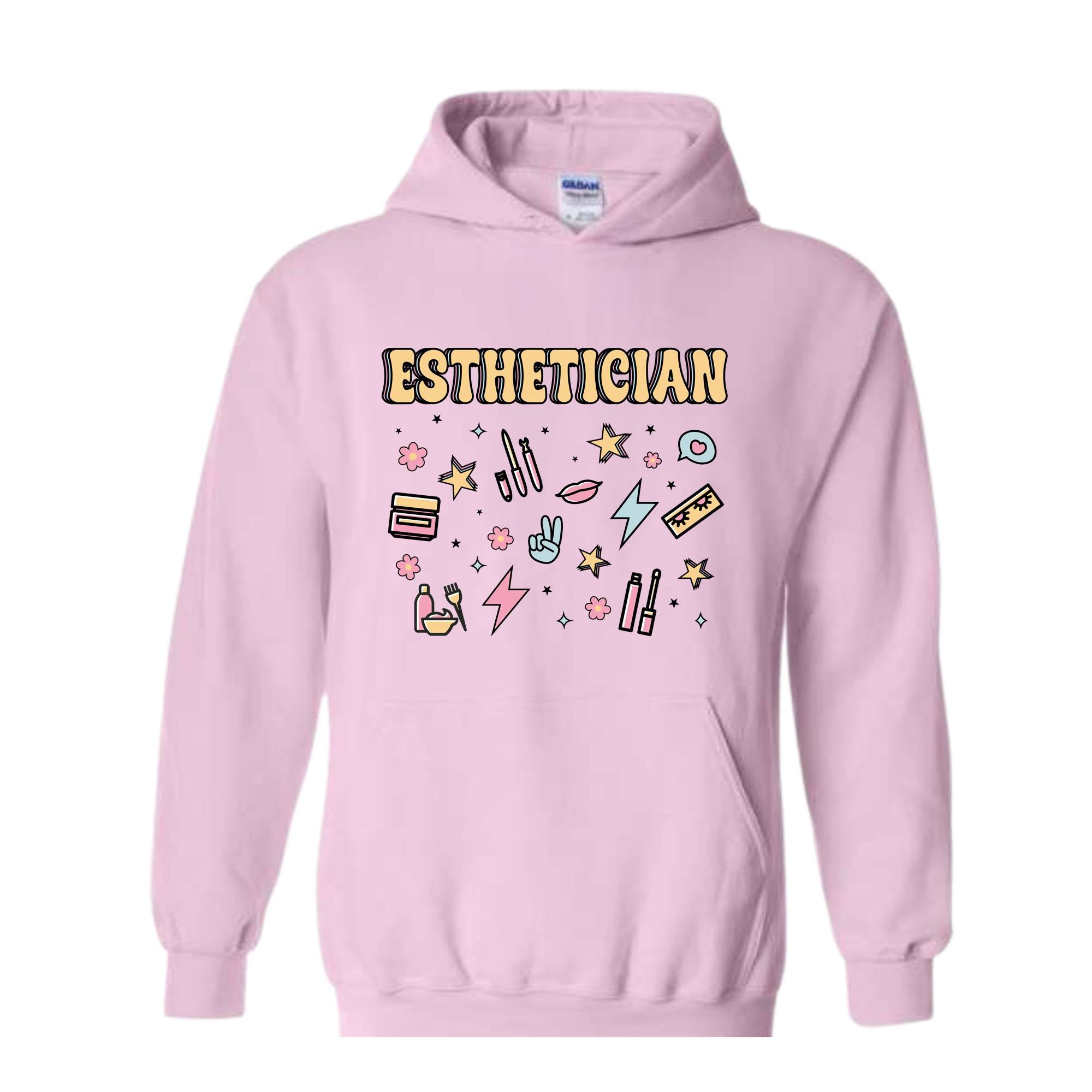 Retro Esthetician Hoodie , Hoodie for Esthetician, Skincare Sweatshirt, Esthetician Graduation Gifts, Skin Therapist Sweatshirt