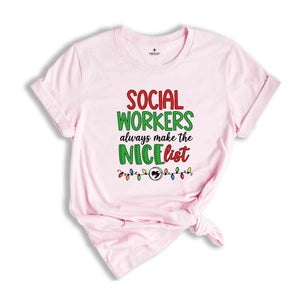 Social Worker Tee, Christmas Social Worker, Xmas Shirt, Xmas Gift, Social Worker Gift, Social Worker Grad , Future Social Worker