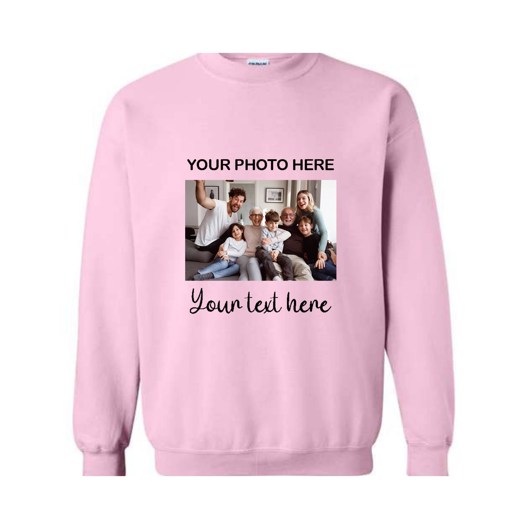 Custom Photo Sweatshirt, Custom Text Shirt, Personalized Photo Shirt, Birthday photo Shirt, Custom Picture Shirt, Personalized Custom Text