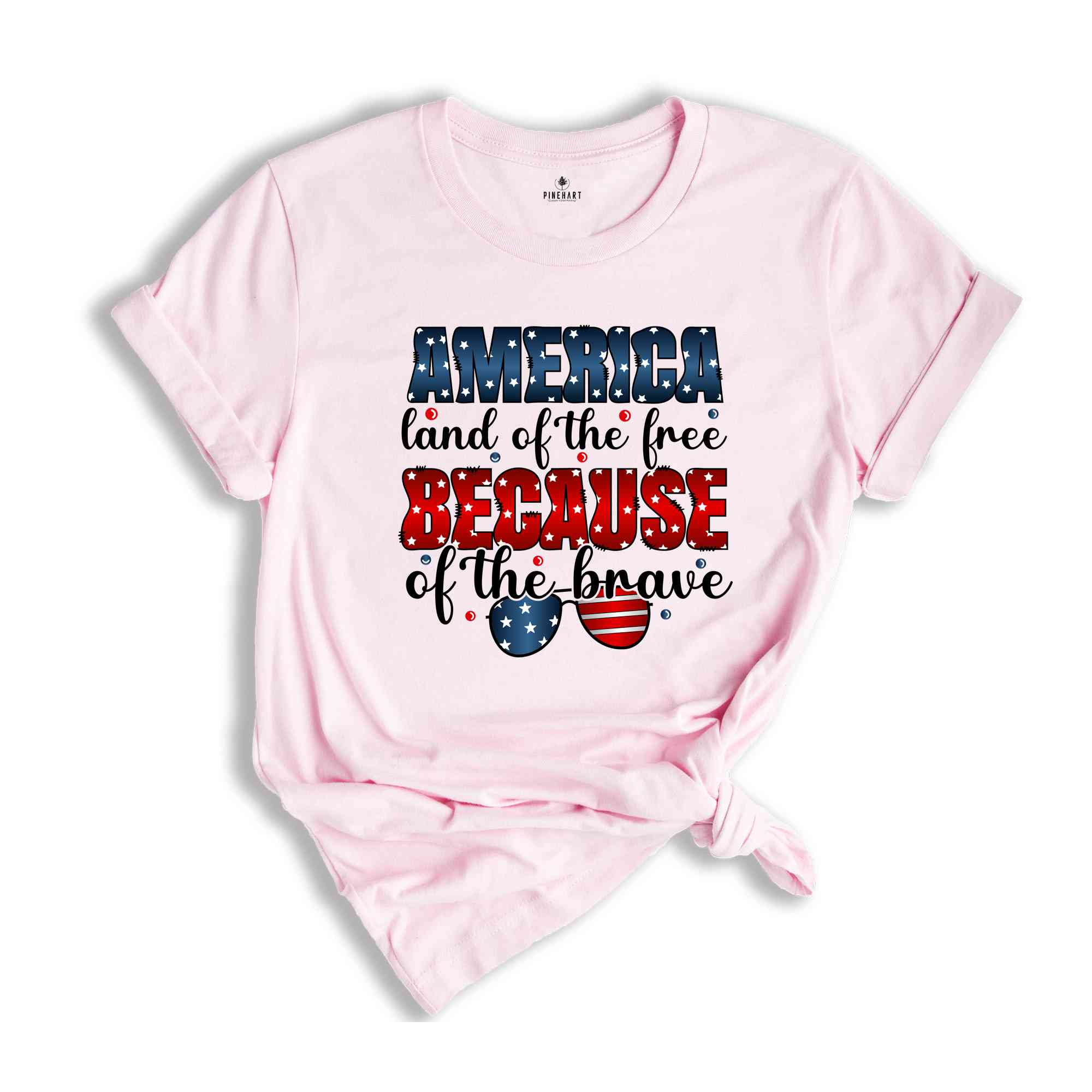 America Land Of The Free Because Of The Brave Shirt, Patriotic Shirt, Independence Day Shirt, 4th Of July Shirt, Retro America Shirt