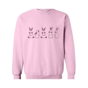 Cute Bunnies Sweatshirt, Bunny Lover Hoodie, Cute Easter Hoodie, Cute Spring Sweater, Happy Easter Hoodie, Bunny Mom Sweatshirt