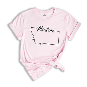 Montana State Shirt, The USA State Shirt, Montana USA Shirt, Montana Map Outline Shirt, US Outline Shirt, United States Shirt