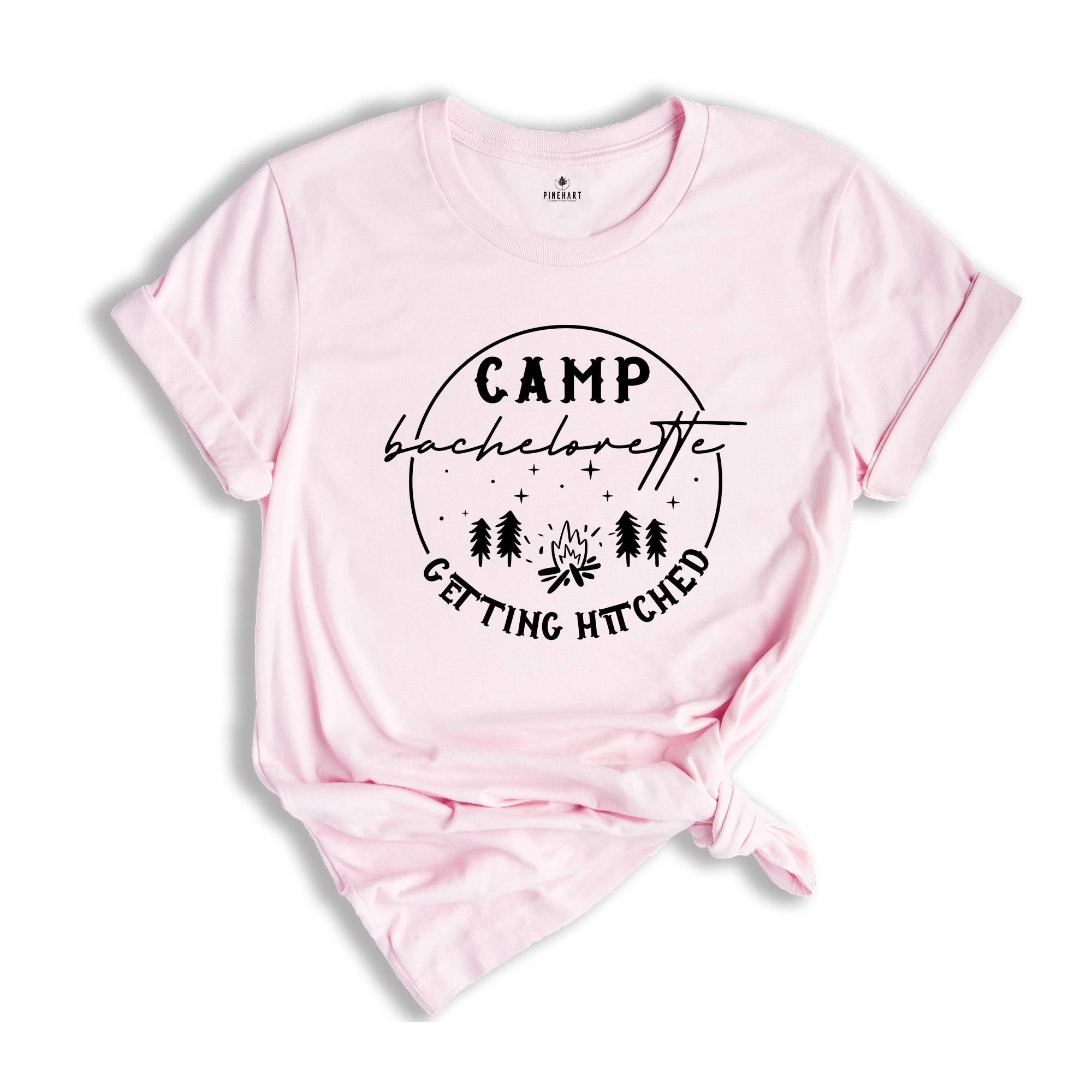 Camp Bachelorette Getting Hitched Shirt, Bachelorette Shirts, Camping Bachelorette Party Tees, Camp Bachelorette Shirt, Bachelorette Party