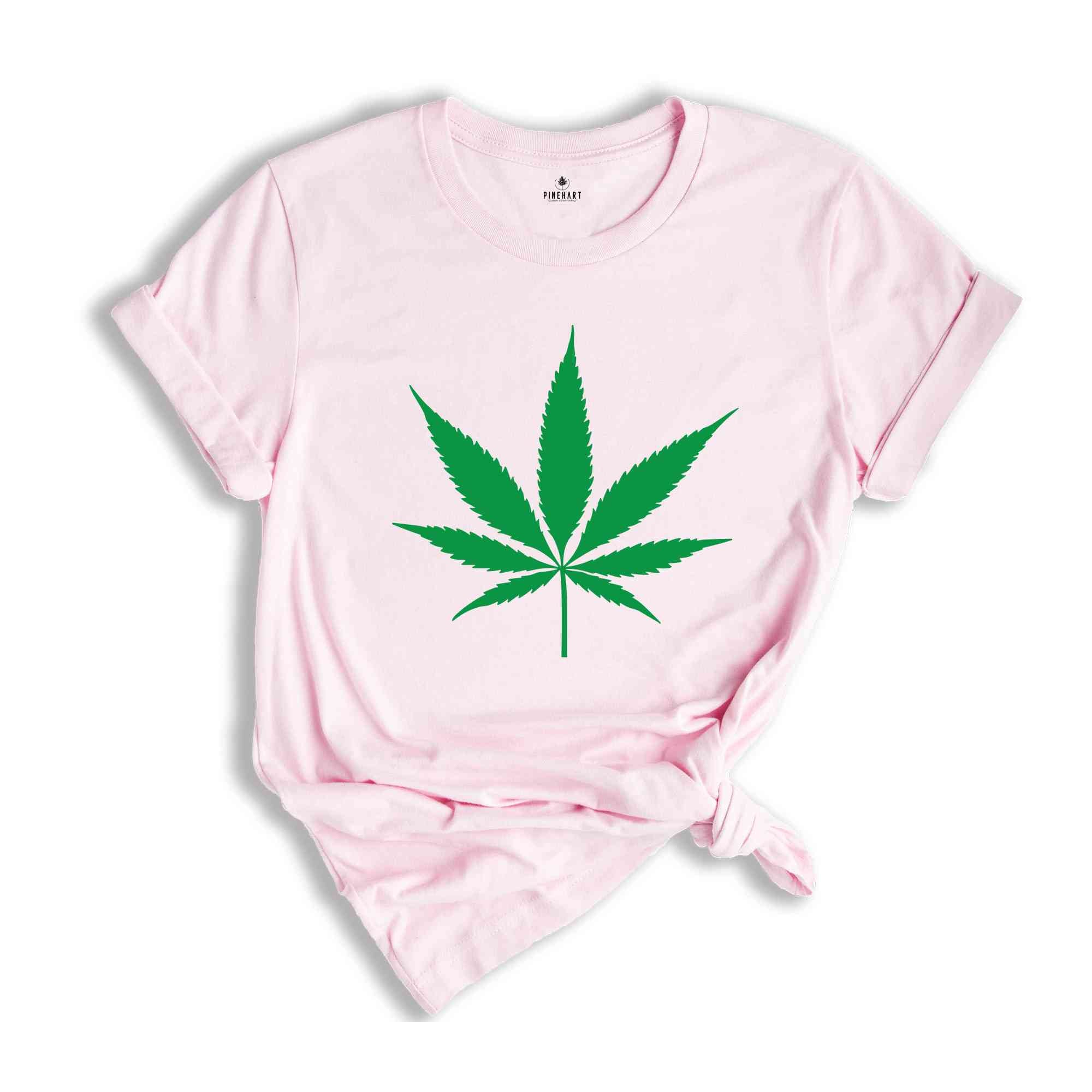 Weed Leaf Shirt, Marijuana Shirt, Stoner Shirt, Weed Pocket Shirt, Botanical Leaf Shirt, Leaf Tshirt, Garden Lovers Tee