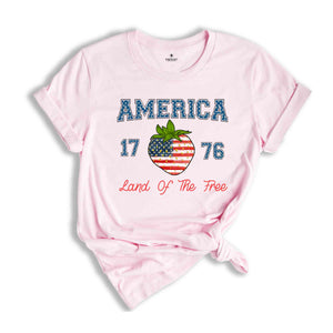 Land Of The Free Shirt, Usa Shirt, Memorial Day Shirt, Retro American Shirt, Independence Day, 4th Of July Tee, Retro Shirt, Patriotic Shirt