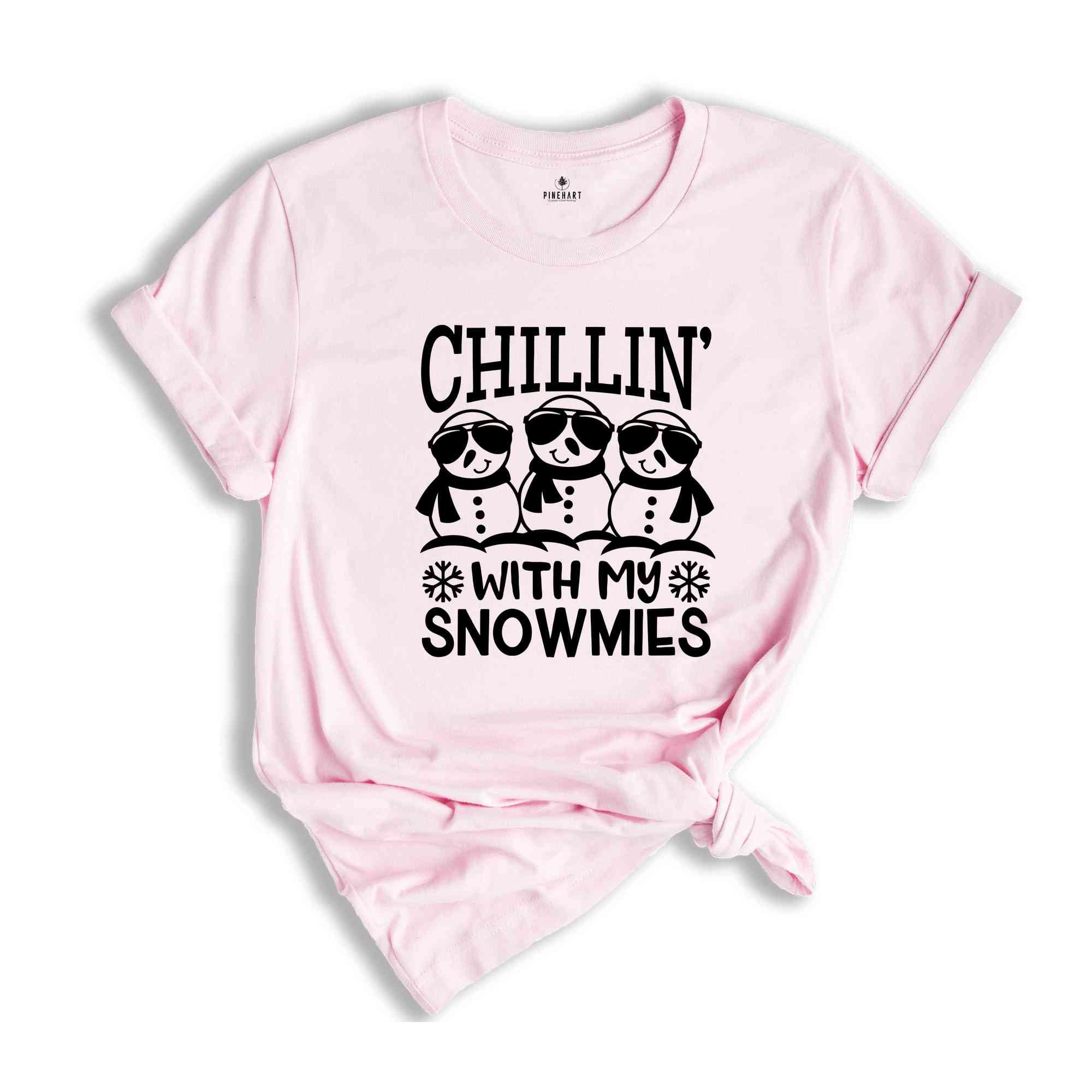 Chillin' With My Snowmies Shirt, Funny Christmas Shirt, Christmas Party Shirt, Cute Christmas Shirt, Christmas Gift, Holiday Shirts