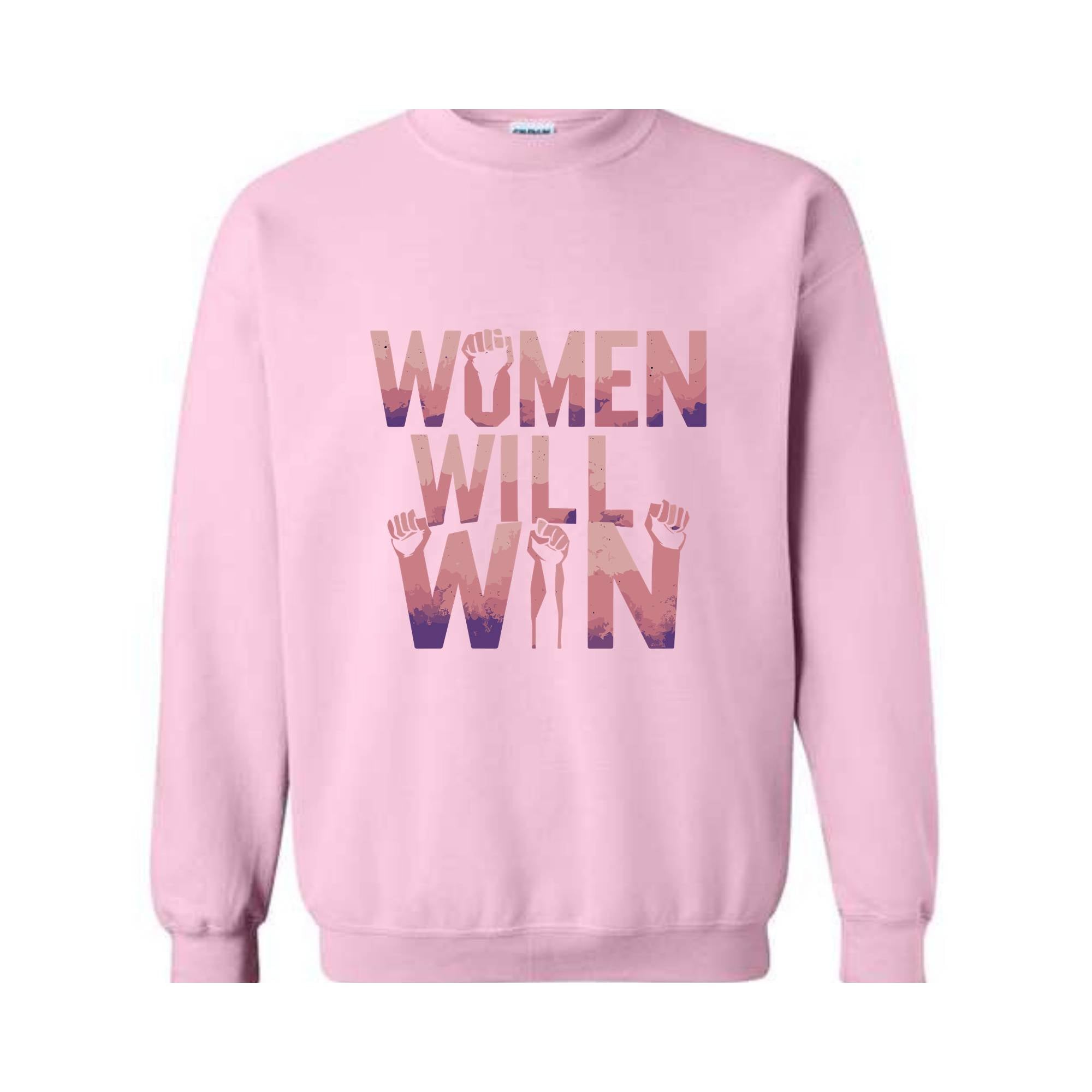 Women Will Win Sweatshirt, Kamala Harris Sweatshirt, Gift for Democrat, Madam President Sweatshirt, Elect Women Sweatshirt