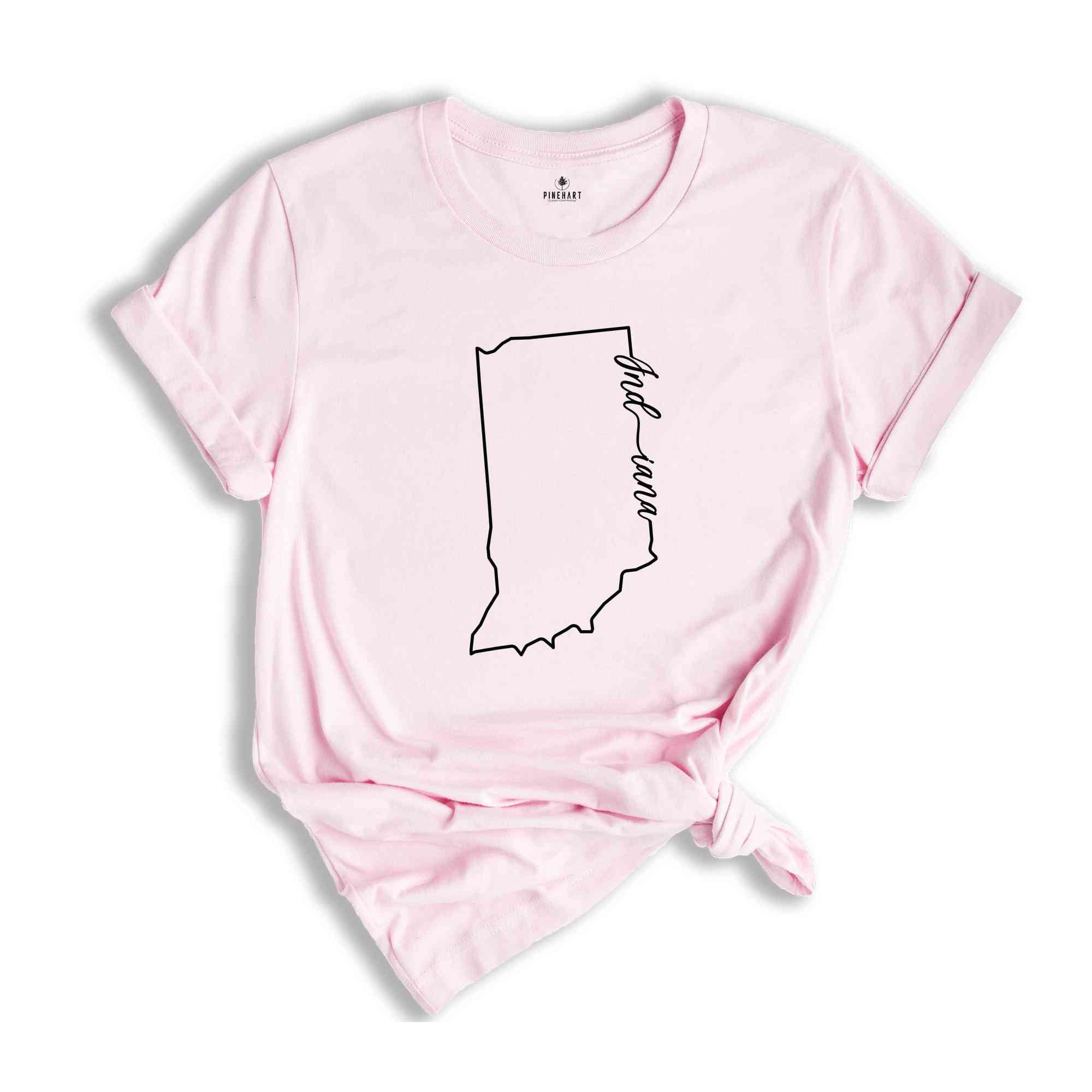 Indiana State Shirt, The USA State Shirt, Indiana USA Shirt, Indiana Map Outline Shirt, US Outline Shirt, United States Shirt