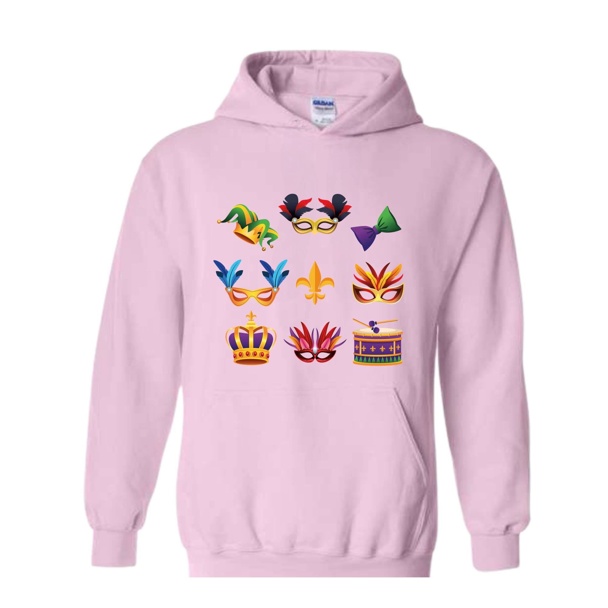 Mardi Gras Party Sweatshirt, Family Mardi Gras Carnival Sweatshirt, Fat Tuesday Mardi Gras Hoodie, Parade Louisiana Sweatshirt