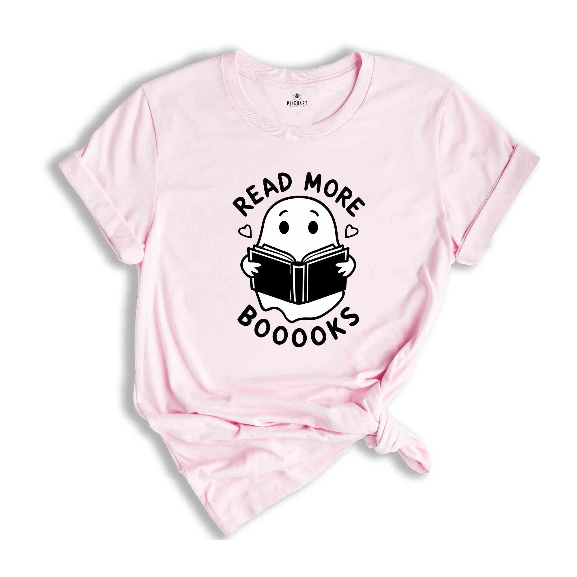 Read More Booooks Shirt, Spooky Season Shirt, Cute Spooky Teacher Shirt, Librarian Shirt, Teacher Halloween Shirt, Ghost Book Shirt