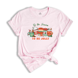 Tis The Season To Be Jolly Shirt, Christmas Coffee Shirt, Coffee Lover Shirt, Christmas Party Shirt, Holiday Shirt, New Year Shirt,