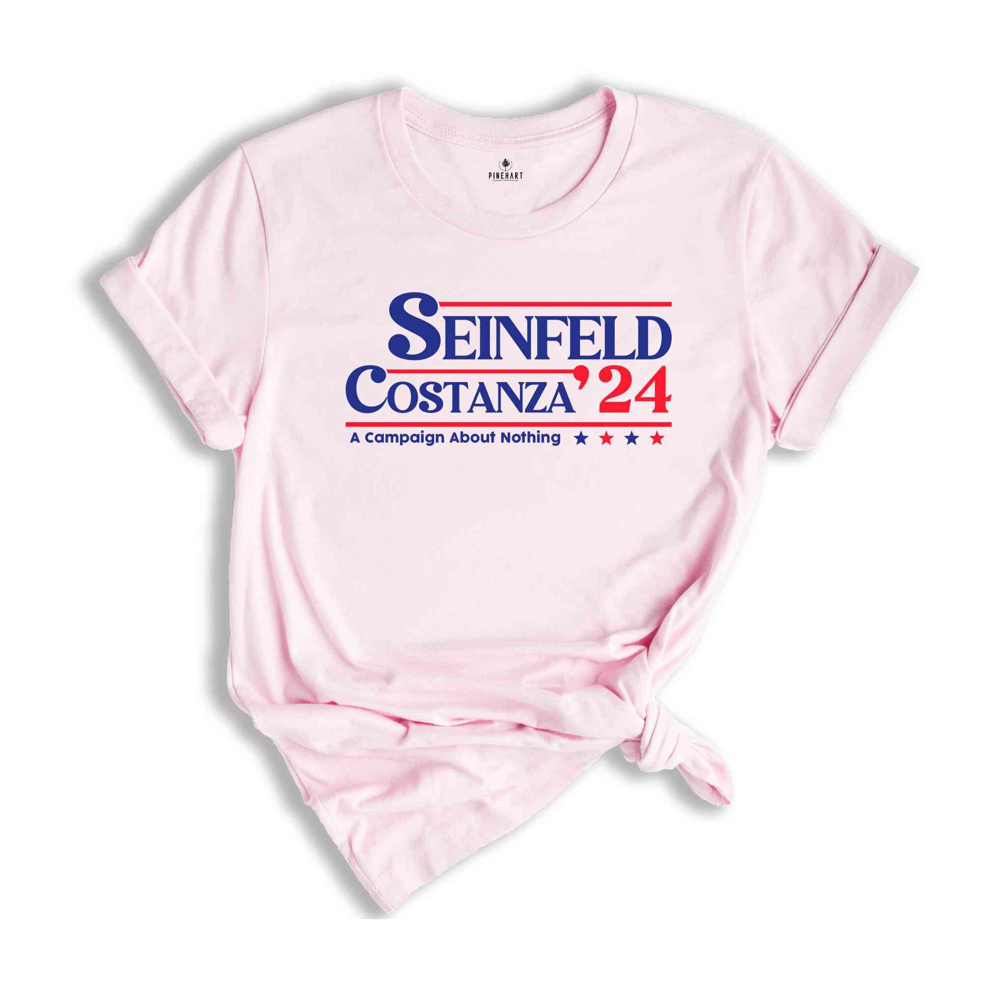 Seinfeld and Costanza Election 2024 Shirt, A Campaign About Nothing Shirt, Seinfeld Shirt, Seinfeld Gift, Funny Democrat Shirt