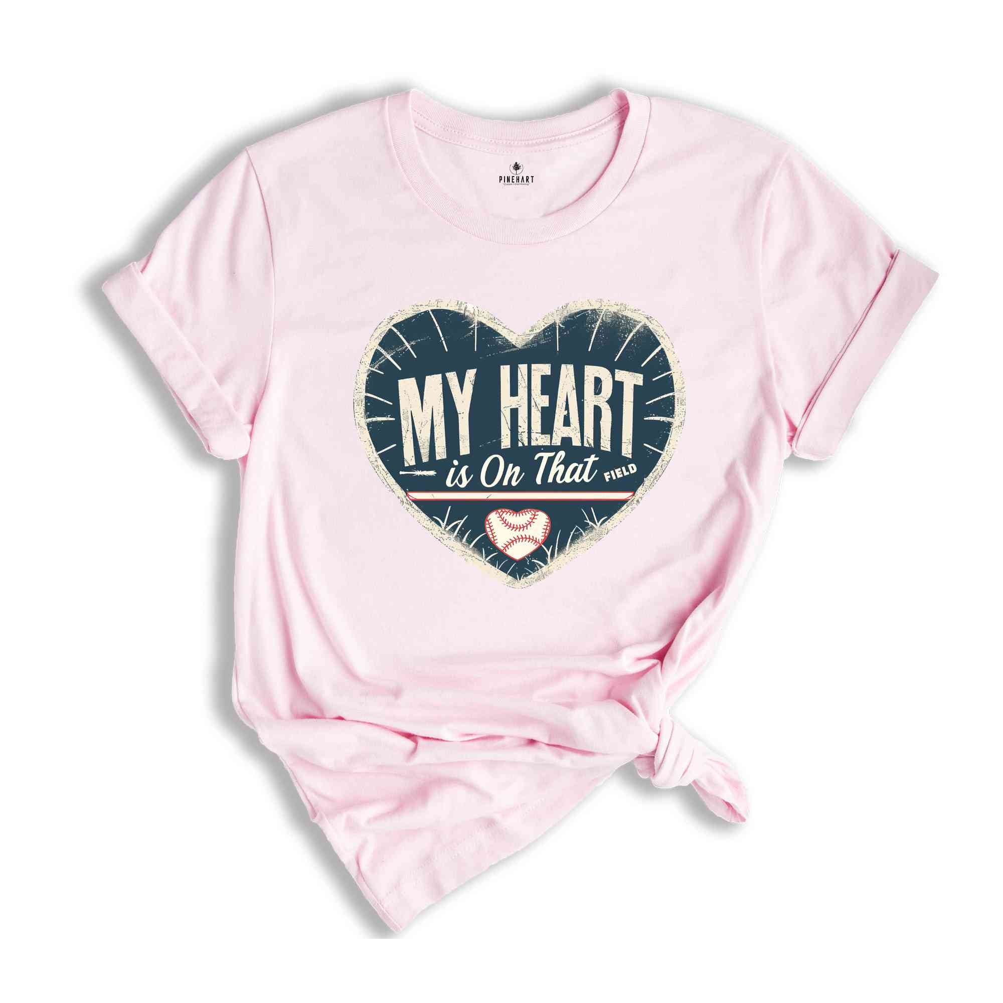 My Heart Is On That Field Shirt, Baseball Lover Shirt, Baseball Love Tees, Vintage Baseball Shirt, Funny Baseball Shirt, Baseball Coach Shir