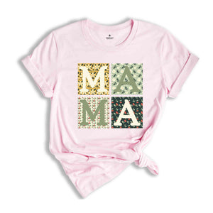 Retro Mama Shirt, Boho Mama Shirt, Mama Shirt, Mother's Day Shirt, Mother's Day Gift, Floral Mama Shirt, Flowers Mama Shirt