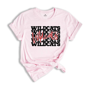 Wildcats Team Mascot T-Shirt, Wildcats Team Gift, Wildcats Football Tee, Wildcats Fan Gift, Wildcats School Shirt, Wildcats School Spirit