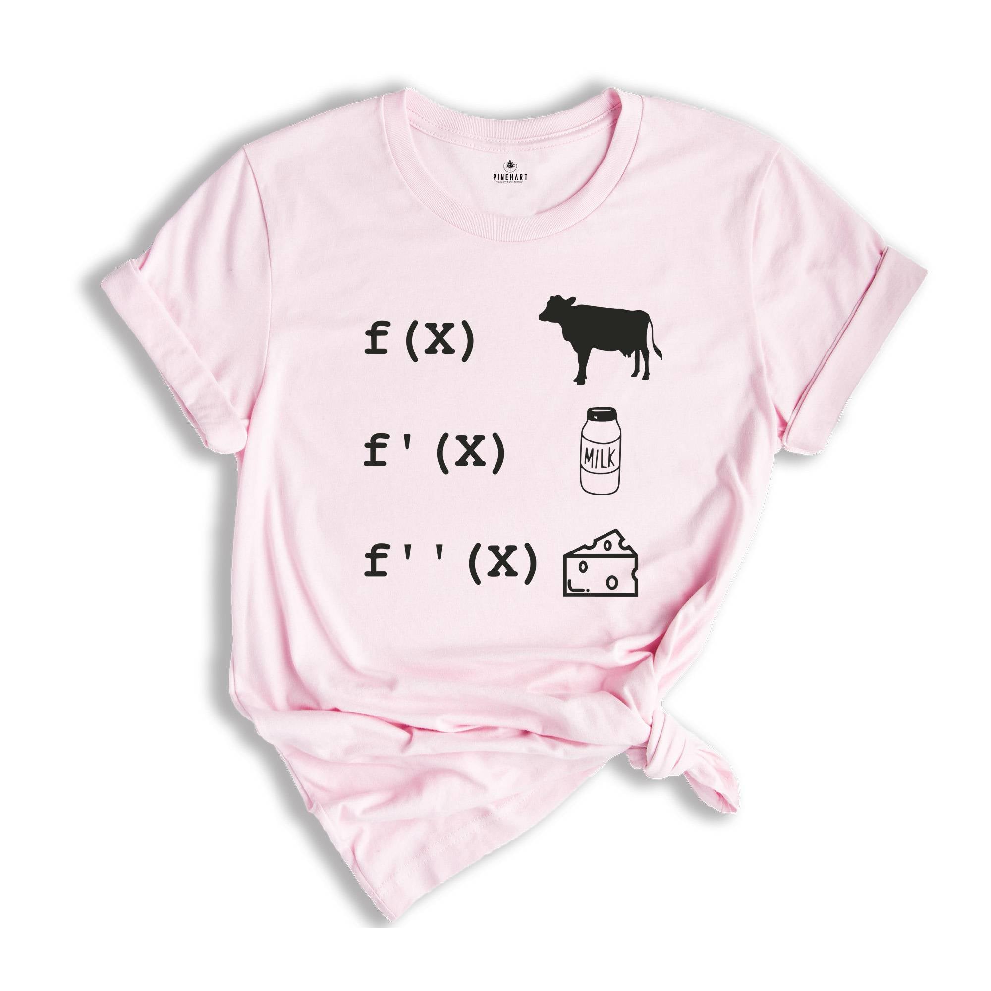 Algebra Teacher, Calculus Teacher, Funny Math T-shirt, Nerdy T-shirt, Geeky T-shirt, Math Teacher gift, Back To School, Cow Milk Cheese Tee