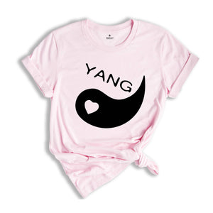 Yin Yang Shirt, Valentine's Day Gift, Valentines Outfit, Couple Matching Shirt, Wife and Husband Team Shirt, Engagement Shirt, Honeymoon Tee