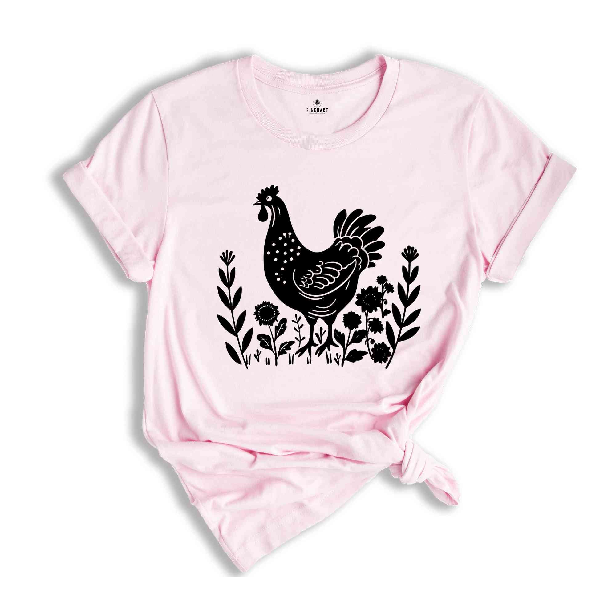 Chicken Mom Shirt, Farm Shirt, Chicken Shirt, Farm Animal T-Shirt, Chicken Mom Gift, Shirt for Women