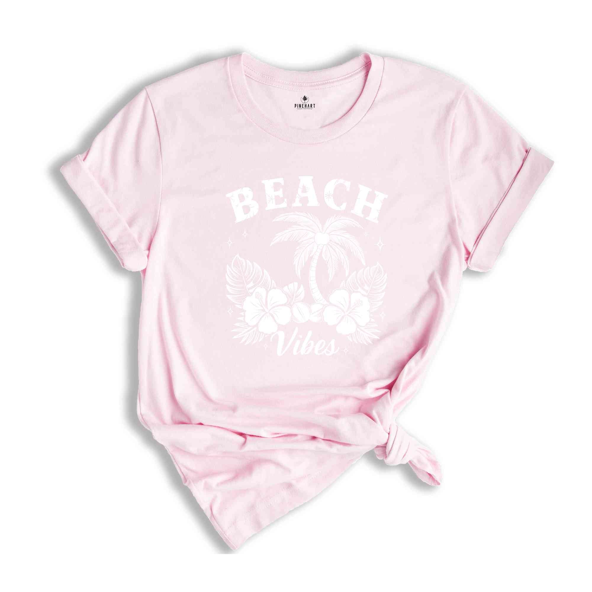 Beach Vibes T-Shirt, Summer Vibes Shirt, Holiday Vacation Gifts, Matching Girls Trip Shirts, Summer Gifts